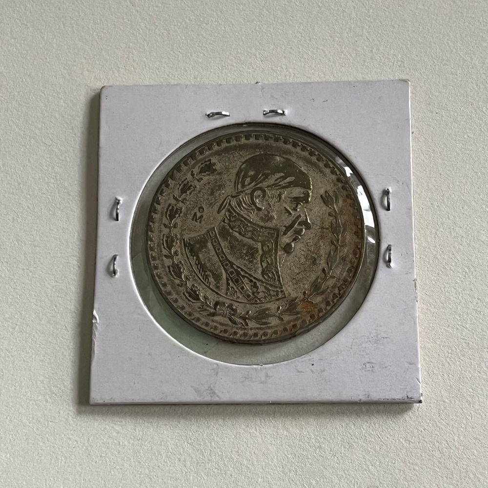 1962 Mexican Jose Maria Morelos Silver Peso Coin (1)